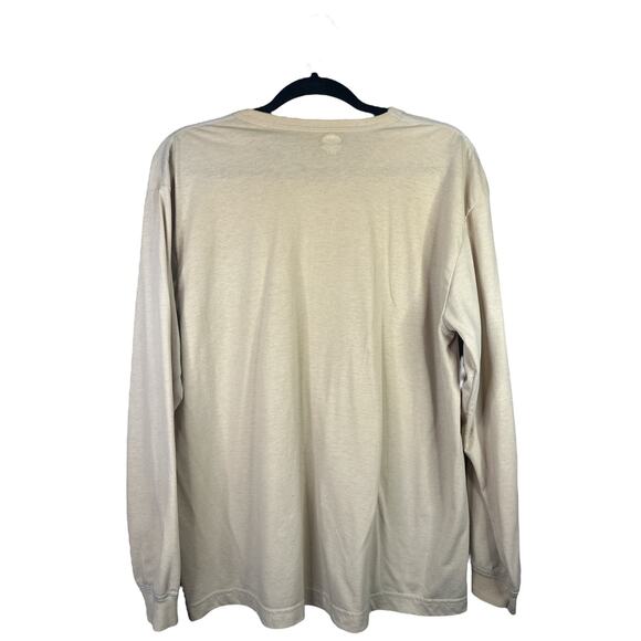 Duofold Yellow Tan Georgia Appalachian Trail Club Logo Long Sleeve Tee Size L - Picture 2 of 6